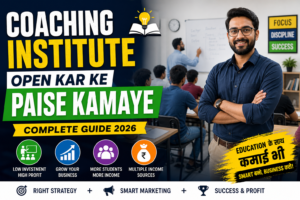 Coaching Institute Open Kar Ke Paise Kamaye