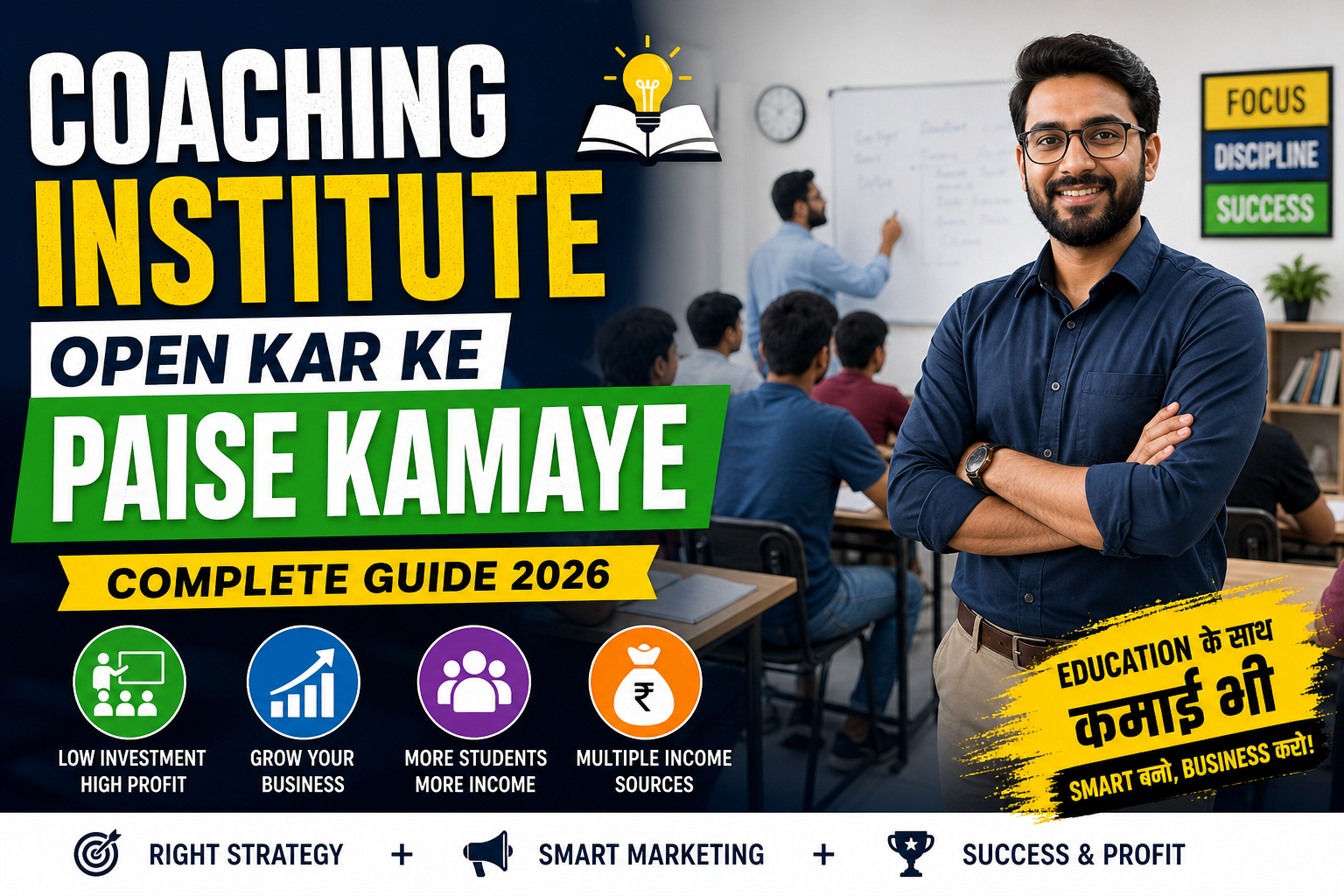 Coaching Institute Open Kar Ke Paise Kamaye