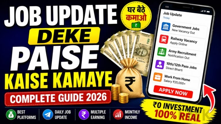 Job Update Deke Paise Kaise Kamaye