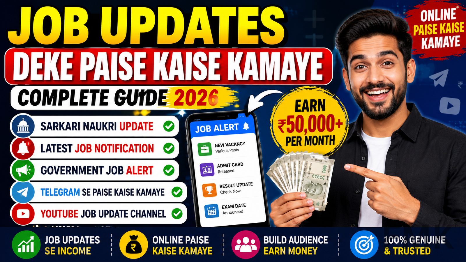 Job Update Deke Paise Kaise Kamaye